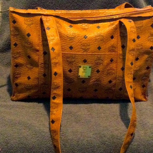 MCM Bags Mcm Coated Canvas Tote Bag In Good Conditions No Rips Or